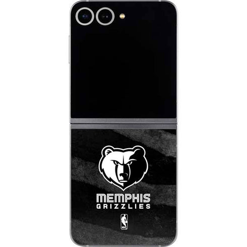 NBA Memphis Grizzlies Black Animal Print Galaxy Z Flip6 Skin